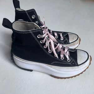 Converse Run Star Hike Canvas High Top Platform Sneakers